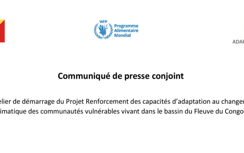 République du Congo – PAM : Communiqué de presse conjoint