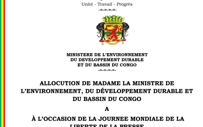 Allocution de la Ministre à l’occasion de la journée mondiale de la liberté de la presse