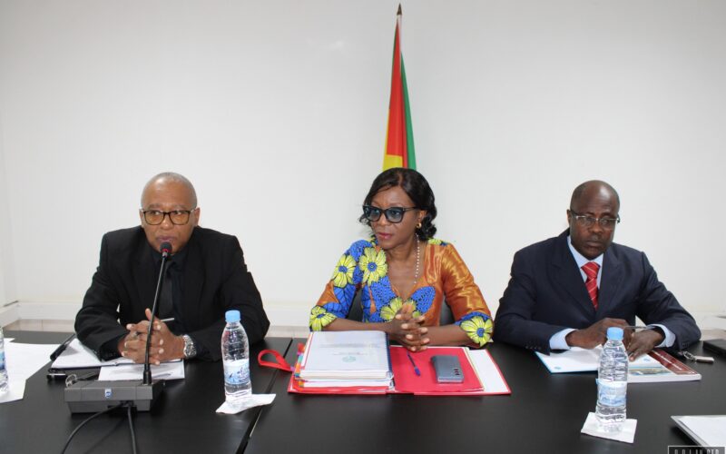 La Ministre Secrétaire Exécutive, Arlette SOUDAN-NONAULT, édifie les parlementaires et Hauts cadres de l’ Administration de la République Démocratique de Sao Tomé et Principe sur les activités de la CCBC et F2BC