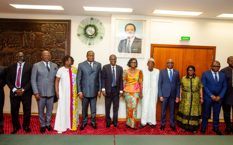 La Ministre Secrétaire Exécutive de la Commission Climat du Bassin du Congo et du Fonds Bleu pour le Bassin du Congo (CCBC- F2BC ) tient une Séance de travail avec le Ministre de l’Environnement, de la protection de la Nature et du développement durable de la République du Cameroun