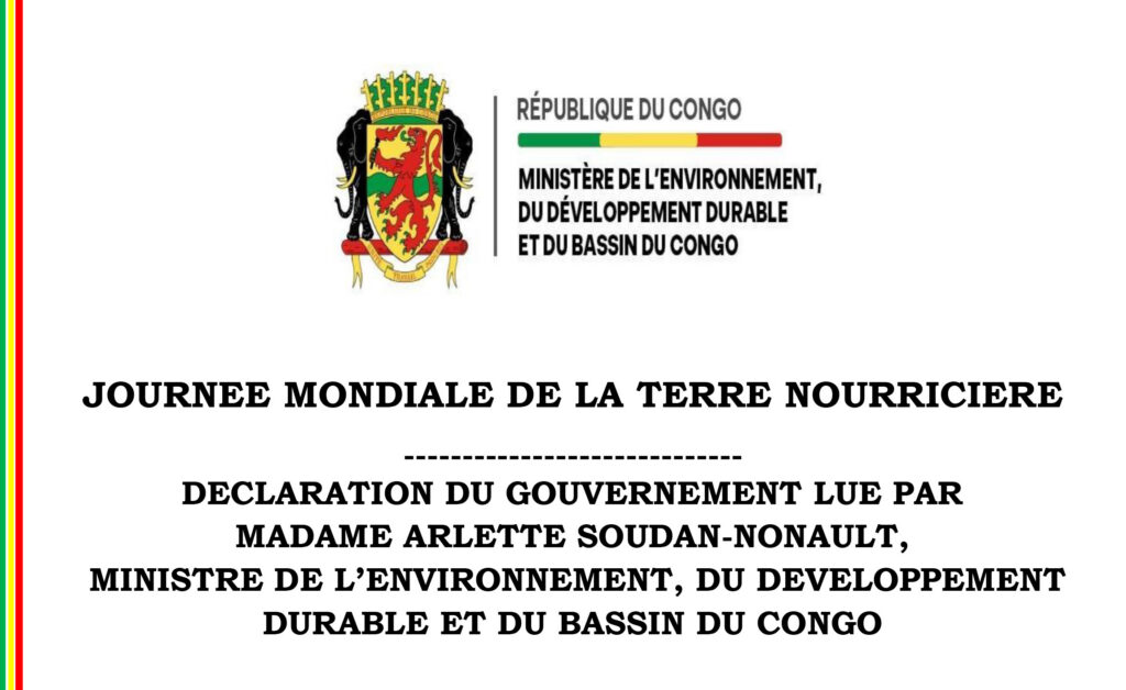 Journée Mondiale de la Terre nourricière 2025 : Déclaration du Gouvernement