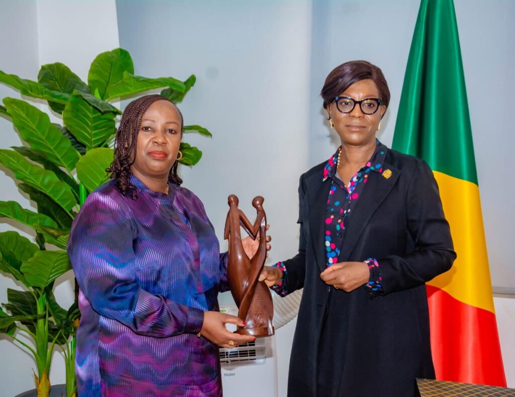 La Ministre SOUDAN-NONAULT a reçu le Docteur Chantal UMUTONI, représentante de l&rsquo;Unicef, pour une visite d&rsquo;adieu