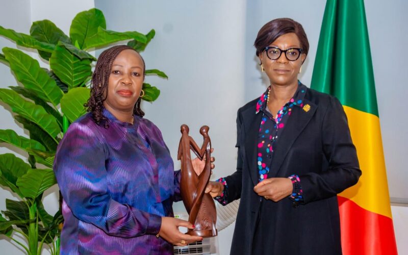 La Ministre SOUDAN-NONAULT a reçu le Docteur Chantal UMUTONI, représentante de l&rsquo;Unicef, pour une visite d&rsquo;adieu