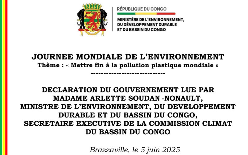 Déclaration du gouvernement à l&rsquo;occasiond de la Journée mondiale de l&rsquo;environnement 2025