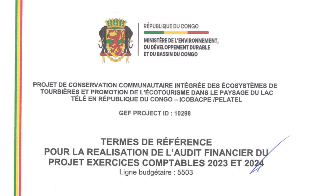 Réalisation de l’audit financier du projet exercices comptables 2023 et 2024
