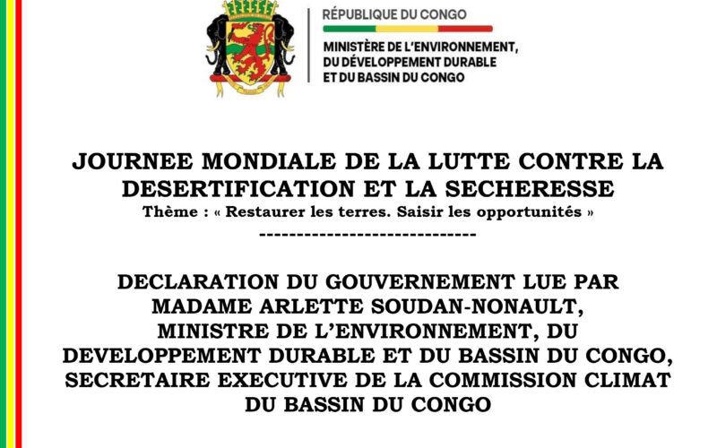 Journée mondiale de la lutte contre la désertification et la sécheresse 2025