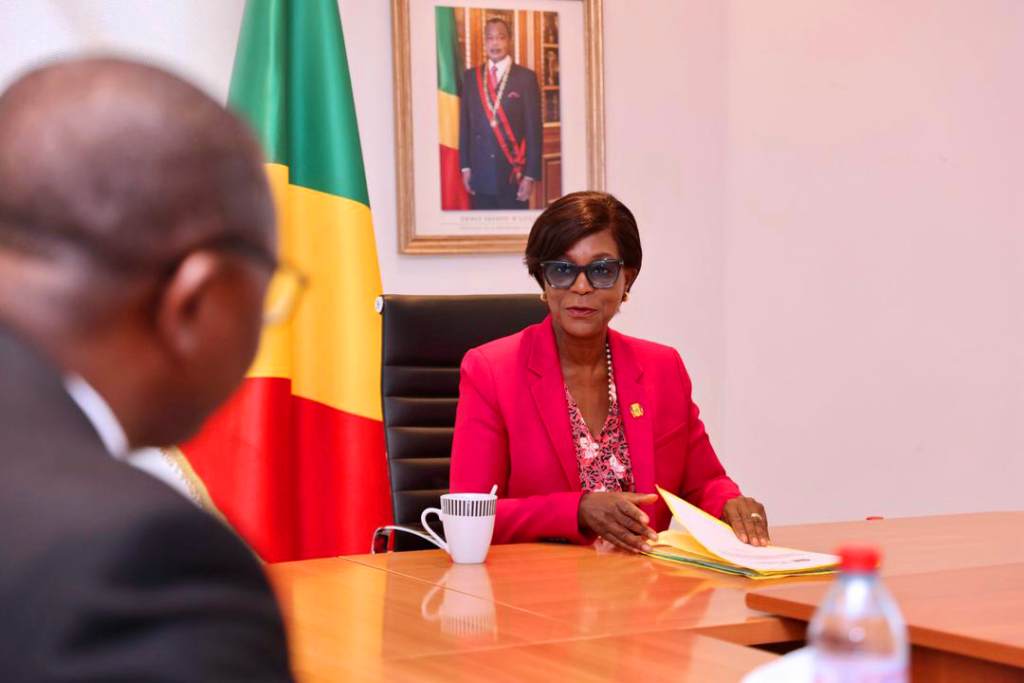 Séance de travail entre la Ministre Soudan-Nonault et une délégation de l&rsquo;OMS conduite par le docteur Vincent DOSSOU SODJINOU