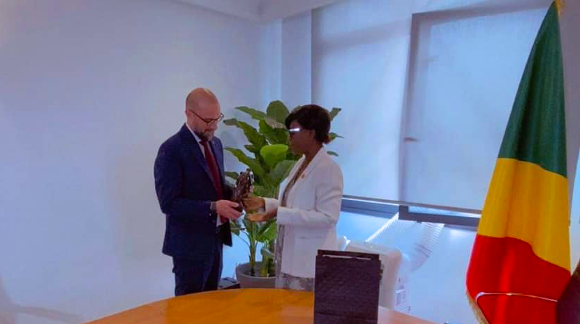 La Ministre Arlette Soudan-Nonault reçoit M CASCIOLI, DG de l&rsquo;AFD au terme de sa mission au Congo