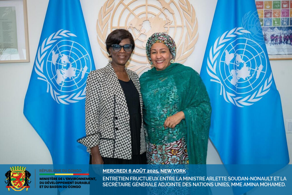 Entretien fructueux à New York entre la Ministre Soudan-Nonault et la Secrétaire Générale adjointe des Nations Unies, Mme Amina Mohamed