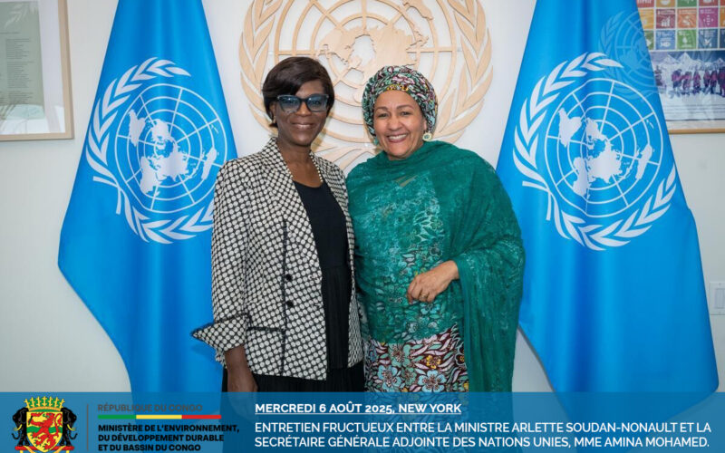 Entretien fructueux à New York entre la Ministre Soudan-Nonault et la Secrétaire Générale adjointe des Nations Unies, Mme Amina Mohamed