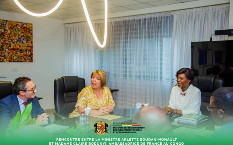 Rencontre entre la Ministre Soudan-Nonault et Madame Claire BODONYI, Ambassadrice de France au Congo
