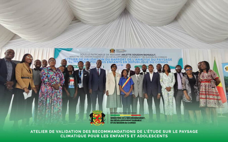 Atelier de validation des recommandations de l’étude sur le paysage climatique pour les enfants et adolescents : le coup d’envoi donné à Brazzaville
