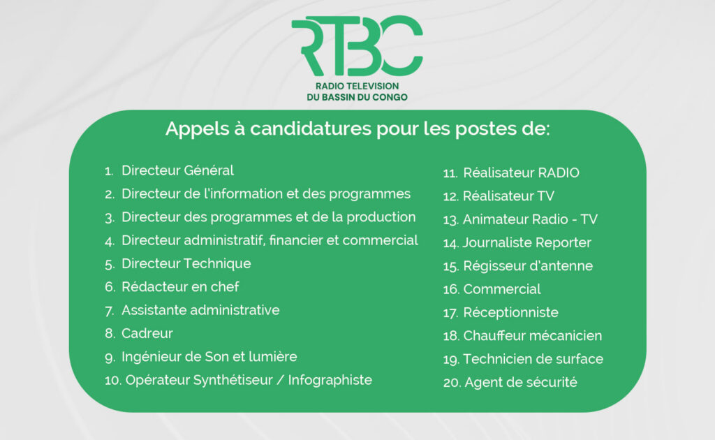 RTBC : appels à candidatures